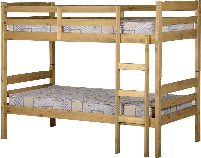 Panama Single Bunk Bed - Natural Wax