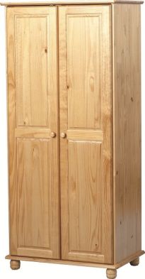 See more information about the Sol 2 Door Wardrobe - ANTIQUE PINE