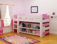 See more information about the Lollipop Single Bed with Storage - Pink/White