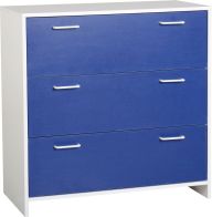 See more information about the Lollipop 3 Drawer Chest - WHITE/BLUE