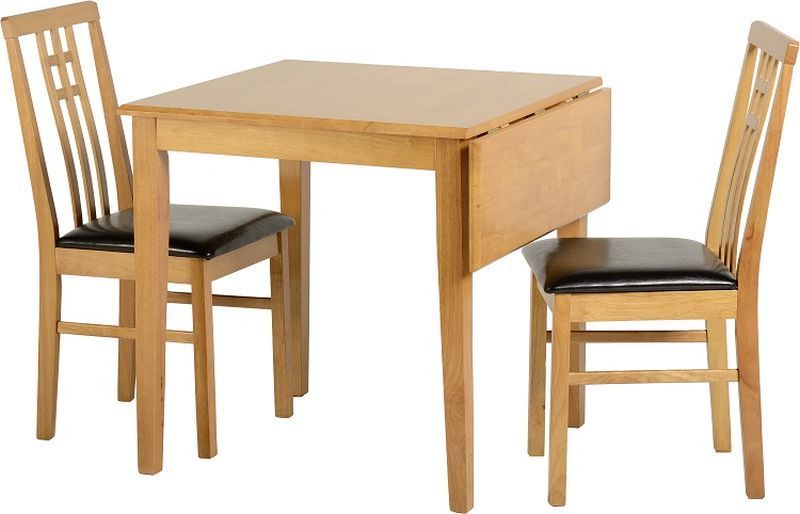 Vienna Drop Leaf Dining Set - MEDIUM OAK/BROWN