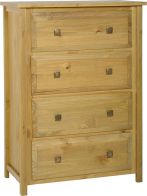 See more information about the Ecuador 4 Drawer Chest - MEDIUM OAK