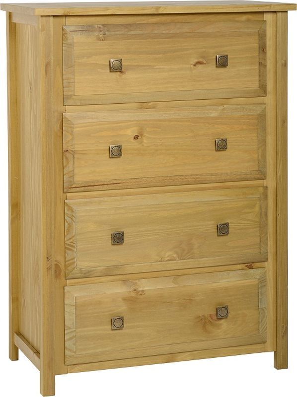 Ecuador 4 Drawer Chest - MEDIUM OAK