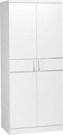 See more information about the Jordan 2 Door Wardrobe - WHITE/SILVER