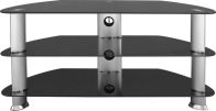 See more information about the Harley TV Stand - SILVER/BLACK GLOSS