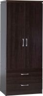 See more information about the Charles 2 Door 2 Drawer Wardrobe - WALNUT