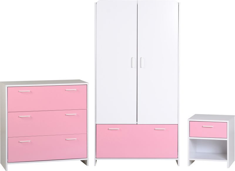 Lollipop Bedroom Set - WHITE/PINK