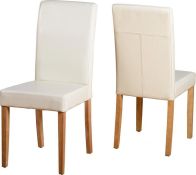 See more information about the G3 Leather Style Dining Chair - CREAM