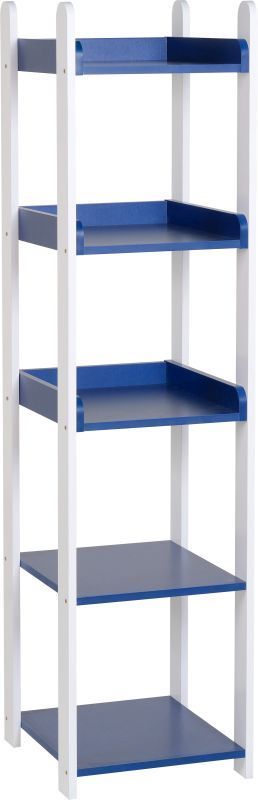 Lollipop 5 Shelf Unit - WHITE/BLUE