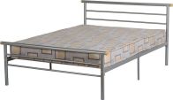 See more information about the Orion Small Double Bed - Silver/Natural Wood