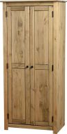 See more information about the Panama 2 Door Wardrobe - NATURAL WAX