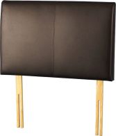 See more information about the Palermo Leather Style Single Headboard - Expresso Brown