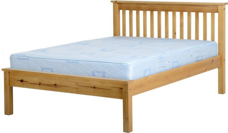 Monaco Double Bed - Antique Pine