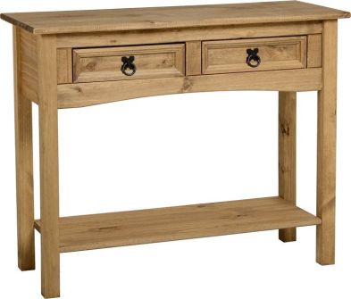 See more information about the Corona 2 Drawer Console Table with Shelf