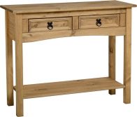 See more information about the Corona 2 Drawer Console Table with Shelf