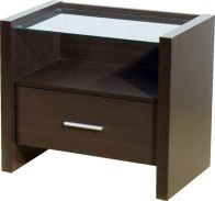 See more information about the Denver Contemporary Style Bedside Cabinet (1 Drawer)