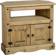 See more information about the Corona Rustic Style Corner TV Cabinet