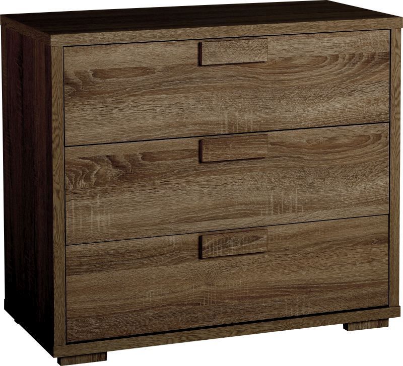 Cambourne 3 Drawer Chest - DARK SONOMA OAK