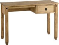 See more information about the Budget Mexican Study Desk (1 Drawer) - DISTRESSED WAXED PINE