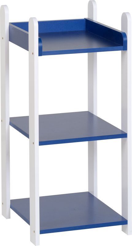 Lollipop 3 Shelf Unit - WHITE/BLUE