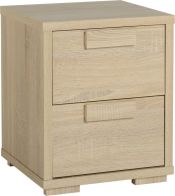 See more information about the Cambourne Bedside Chest (2 Drawer) - SONOMA OAK