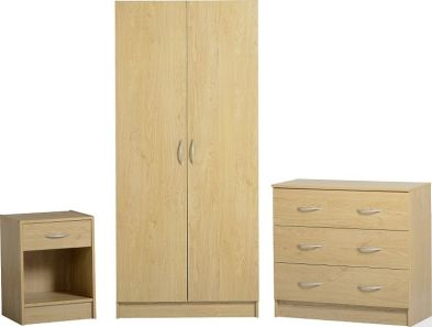 See more information about the Bellingham Bedroom Set (Stand, Wardrobe & Chest) - BEECH