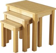 See more information about the Oakleigh Nest of Tables - NATURAL OAK VENEER