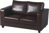 See more information about the Tempo Leather Two Seater Sofa-in-a-Box - EXPRESSO BROWN