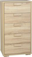 See more information about the Cambourne Contemporary Chest (5 Drawer) - SONOMA OAK