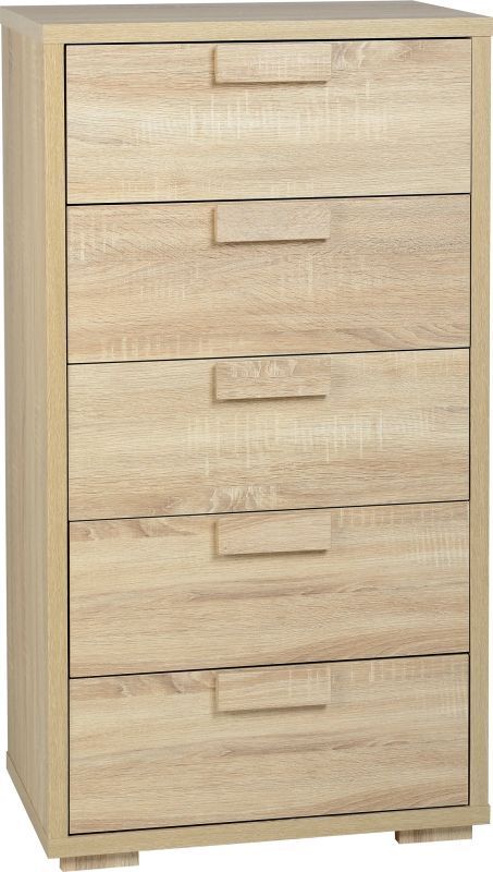 Cambourne Contemporary Chest (5 Drawer) - SONOMA OAK