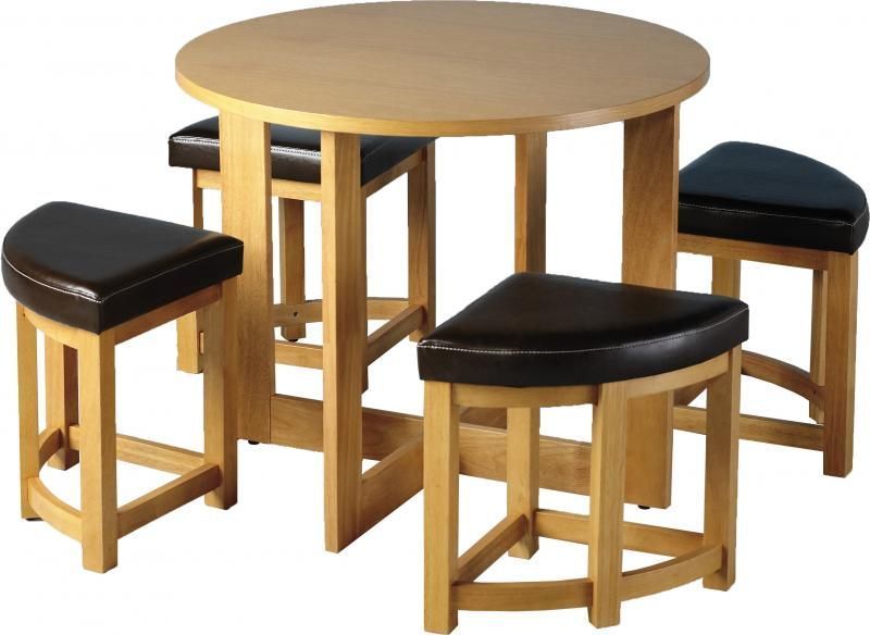 Sherwood Stowaway Dining Set - ASH VENEER/MOCCA