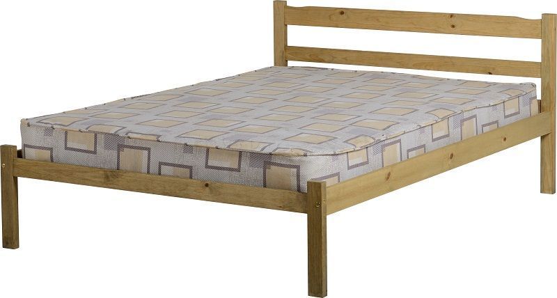 Panama Double Bed - Natural Wax