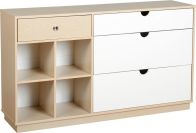 See more information about the Fusion Classic Sideboard (4 Drawer) - IVORY MAPLE/WHITE