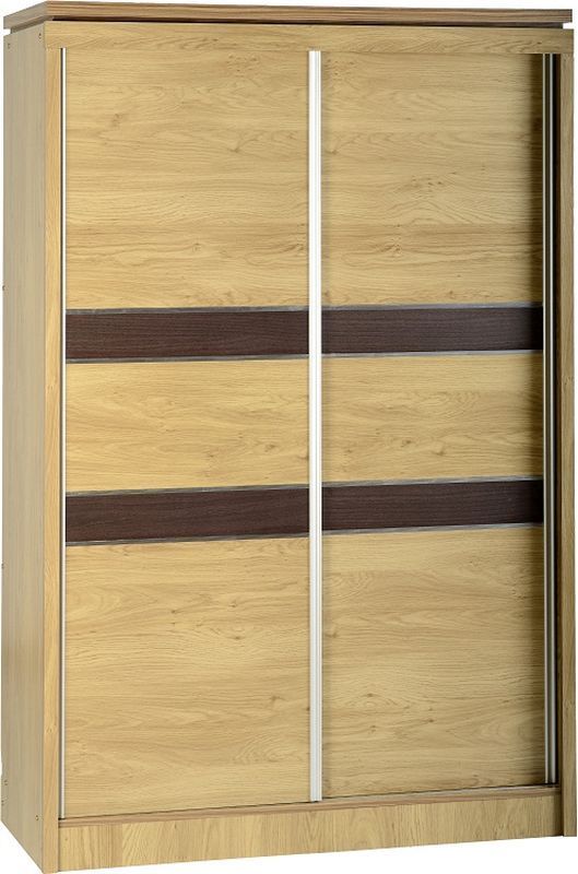 Charles Sliding Wardrobe (2 Door) - OAK VENEER