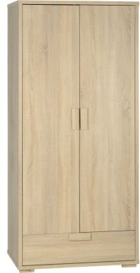 See more information about the Cambourne Contemporary Wardrobe (2 Door 1 Drawer) - SONOMA OAK