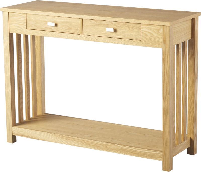 Ashmore Console Table (2 Drawer) - ASH VENEER