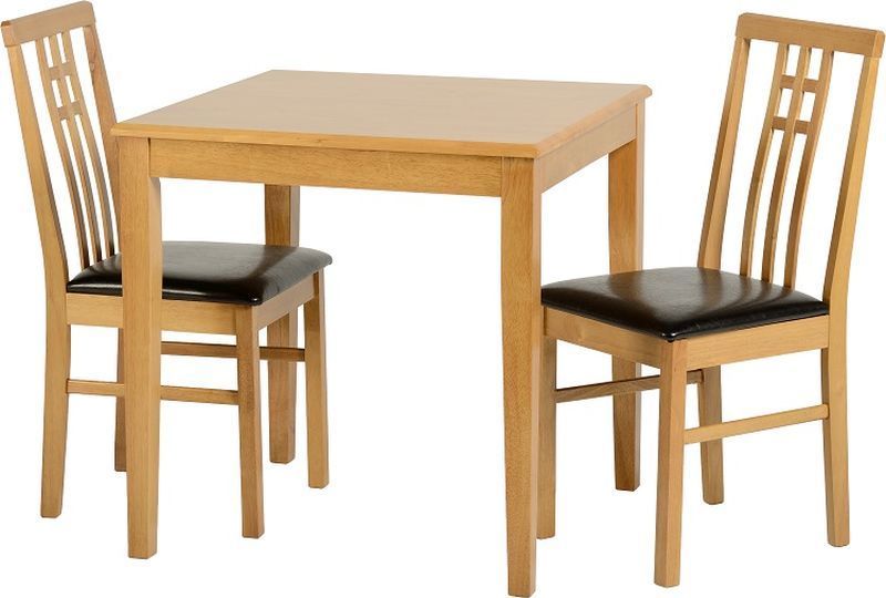 Vienna Dining Set - MEDIUM OAK/BROWN