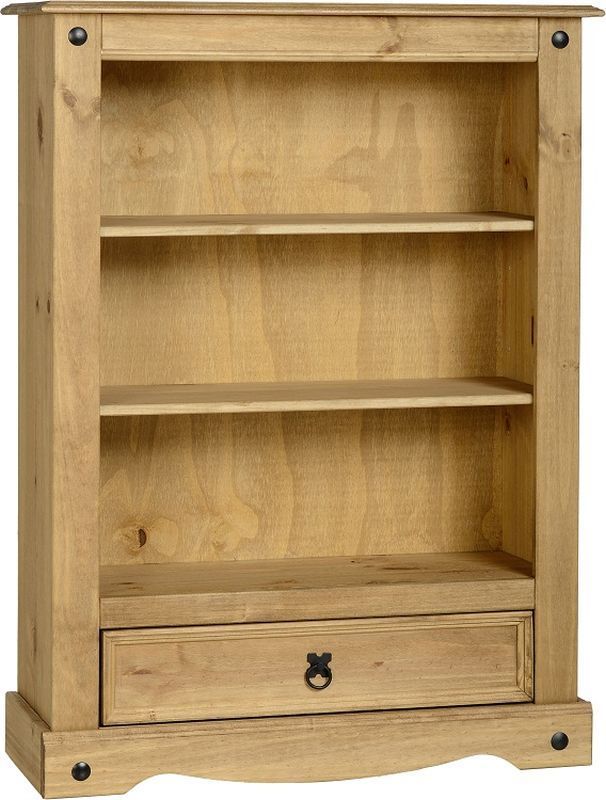 Corona Rustic Bookcase (1 Drawer)