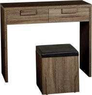 See more information about the Cambourne Dressing Table Set (2 Drawer) - DARK SONOMA