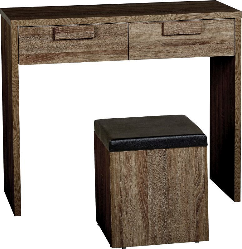 Cambourne Dressing Table Set (2 Drawer) - DARK SONOMA