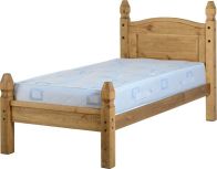 See more information about the Mexican Princess Single Bed - Distressed Waxed Pine