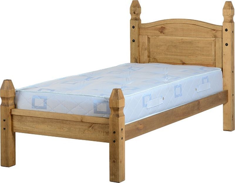 Mexican Princess Single Bed - Distressed Waxed Pine