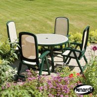 See more information about the Toscana 165 Garden Furniture Set (Complete with 4 Green Diana Chairs)