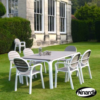 See more information about the Alloro Garden Furniture Set (Supplied with 6 Turtle Dove Palma Chairs)