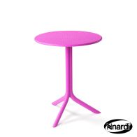 See more information about the Step Bistro Outdoor Garden Table (Pink in colour)