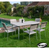 See more information about the Maestrale Garden Furniture Set (Supplied with 6 Turtle Dove coloured Musa Chairs)