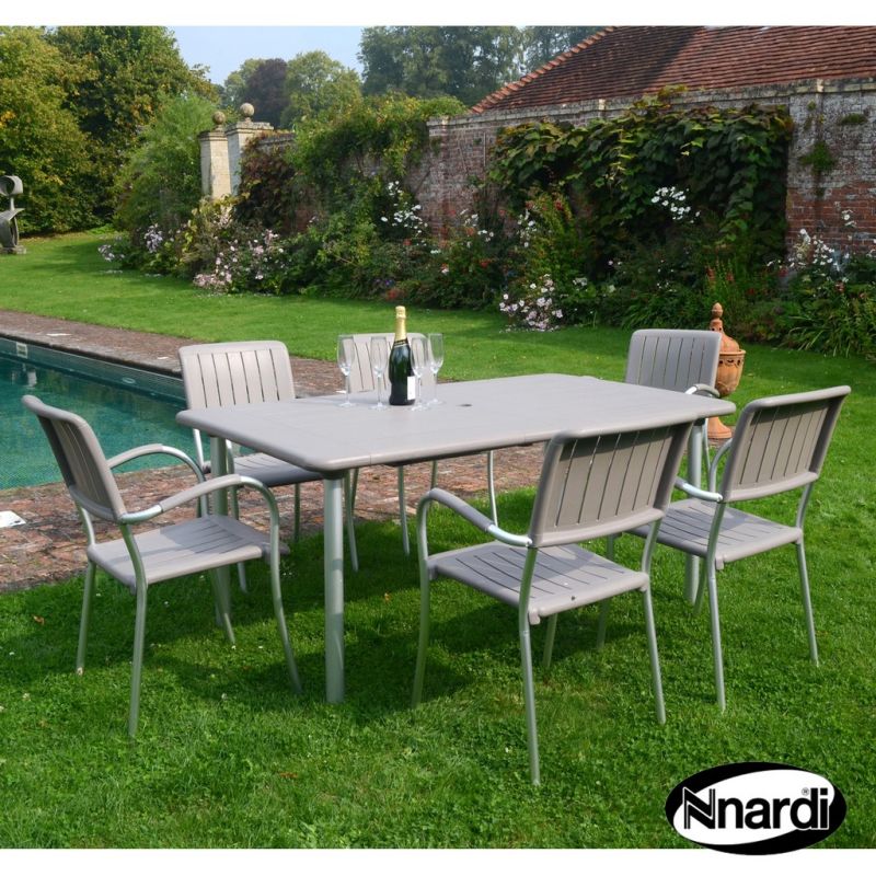 Maestrale Garden Furniture Set (Supplied with 6 Turtle Dove coloured Musa Chairs)