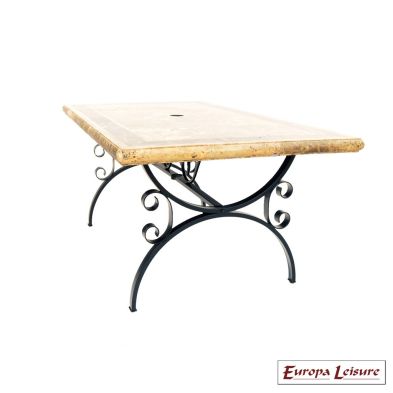 See more information about the Monte Carlo Outdoor Garden Dining Table  (Marble Top)