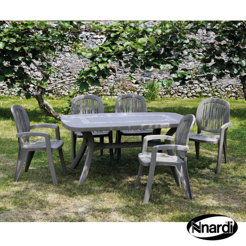 Toscana Outdoor Garden Furniture Set (supplied with 6 Creta Garden Chairs)