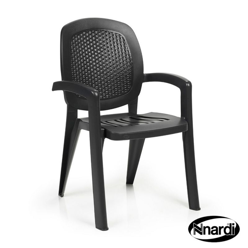 Creta Outdoor Garden Chair (Anthracite in colour supplied as a single)